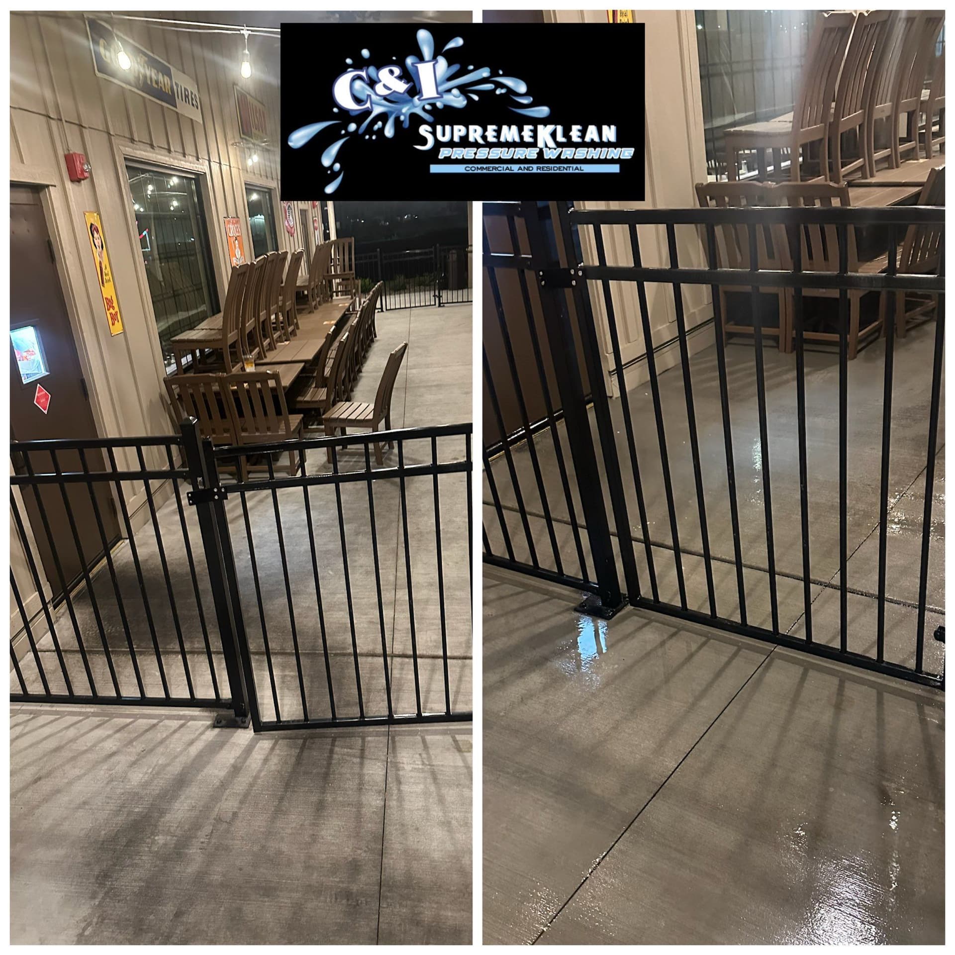 Industrial Power Washing at Restaurant image