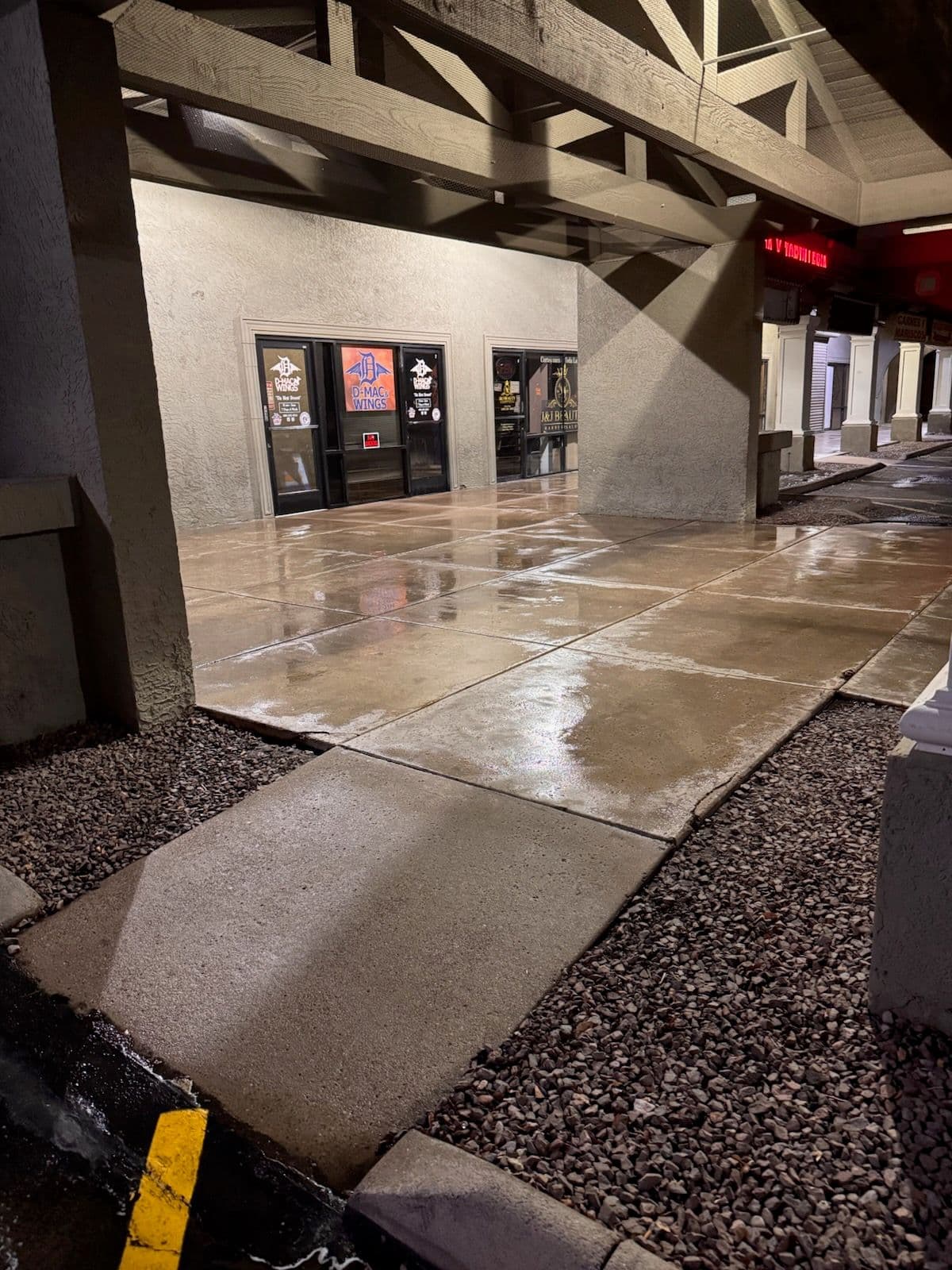 Revitalized Shopping Plaza Walkways Shine image