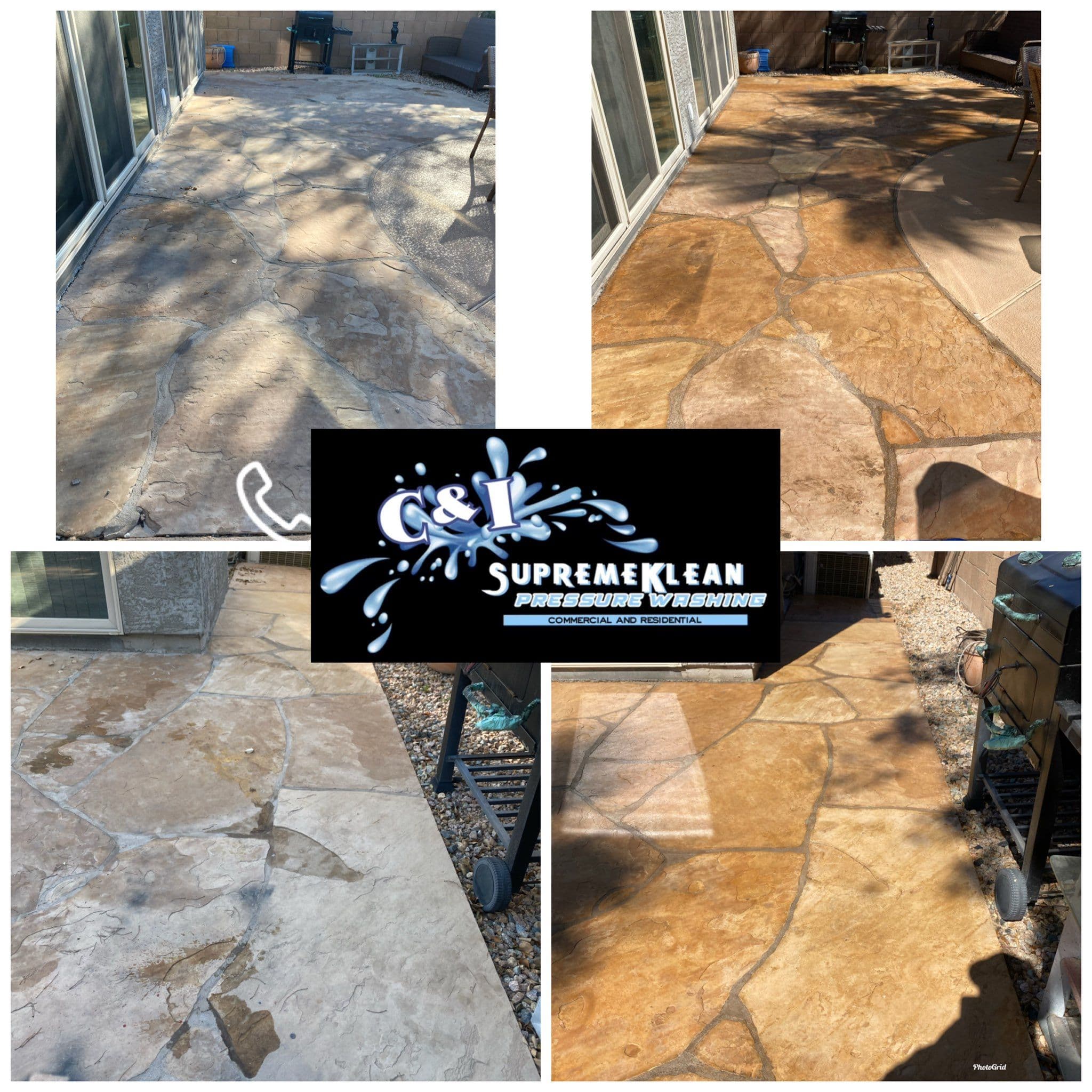 Project Flagstone Patio Pressure Washing image