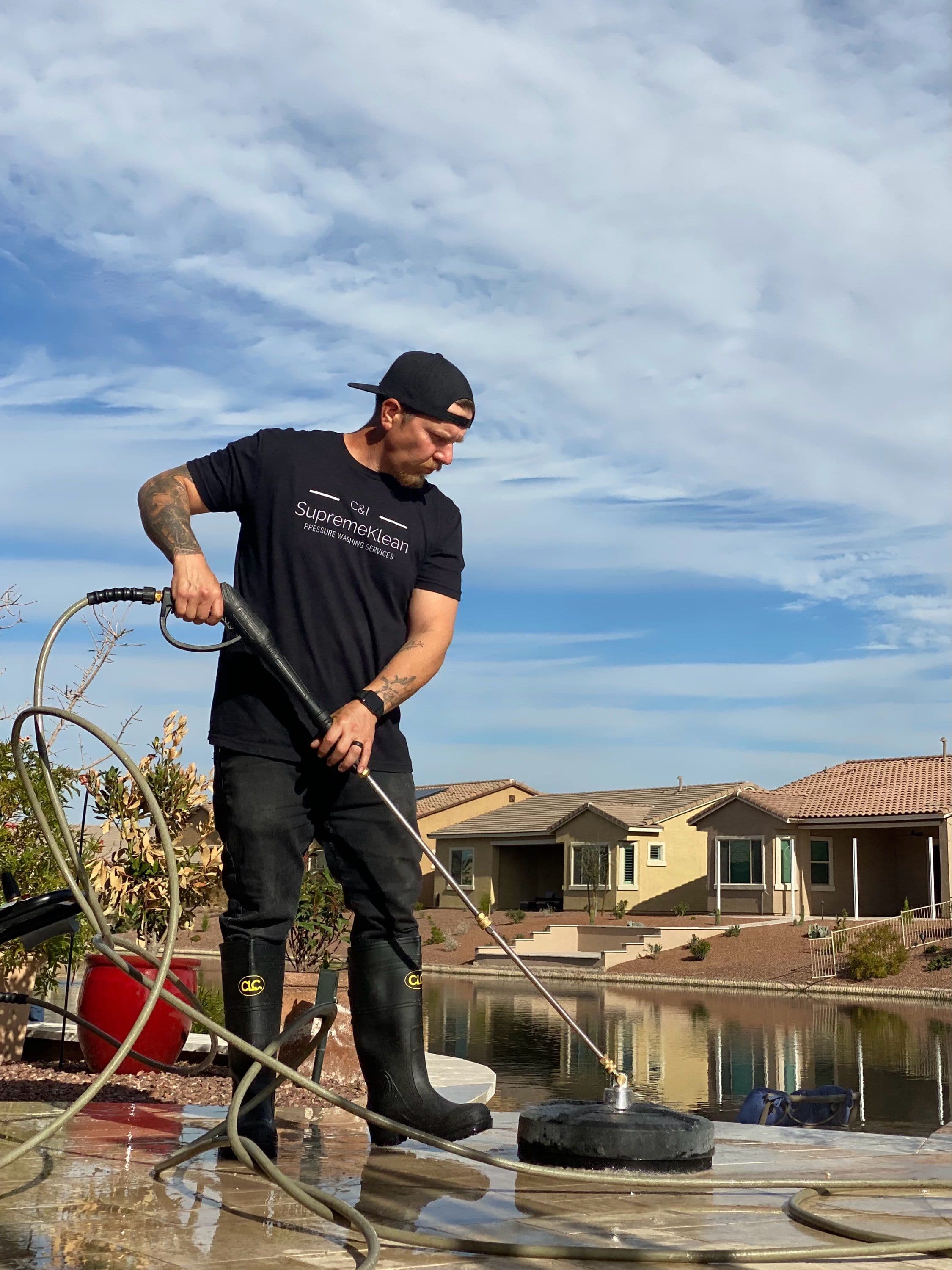 Project Patio Cleaning Triumph in Maricopa with C&I SupremeKlean image