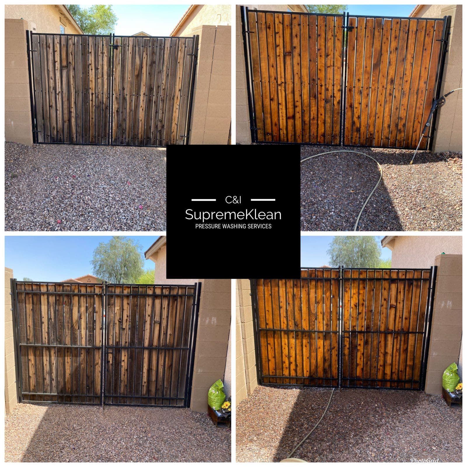 Project Stunning Gate Makeover with Pressure Washing image
